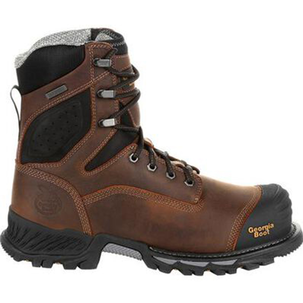 Georgia Boot Rumbler 8 Inch Waterproof Work Boots with Composite Toe from Columbia Safety